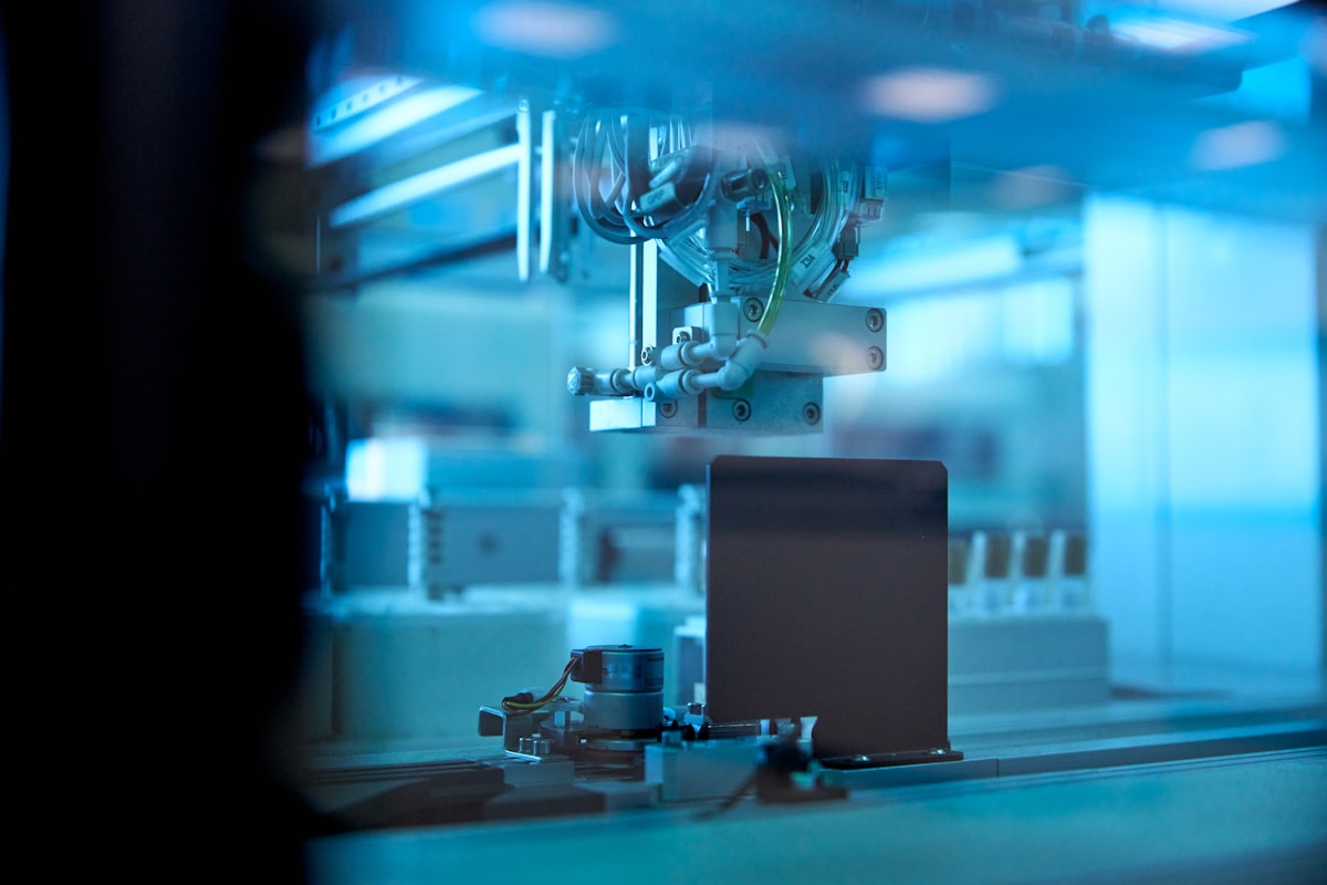 Precision engineering equipment in a laboratory